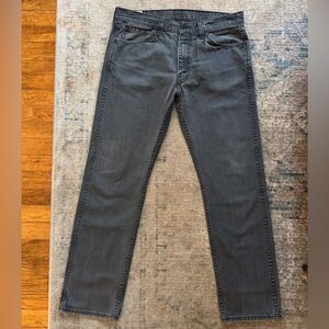 Levi's | Men’s 513 Slim Straight Jeans, Grey Gray, Black Label